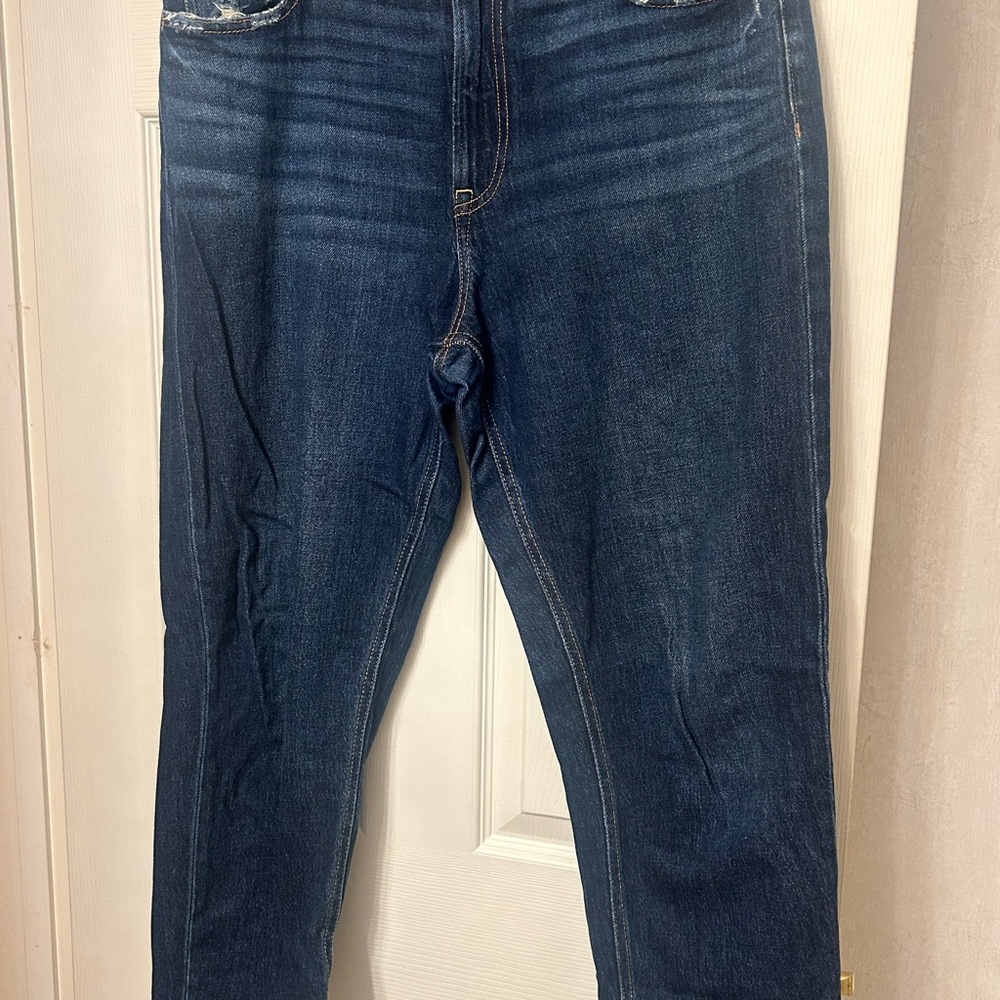 Women's Dark Blue Boyfriend Jeans